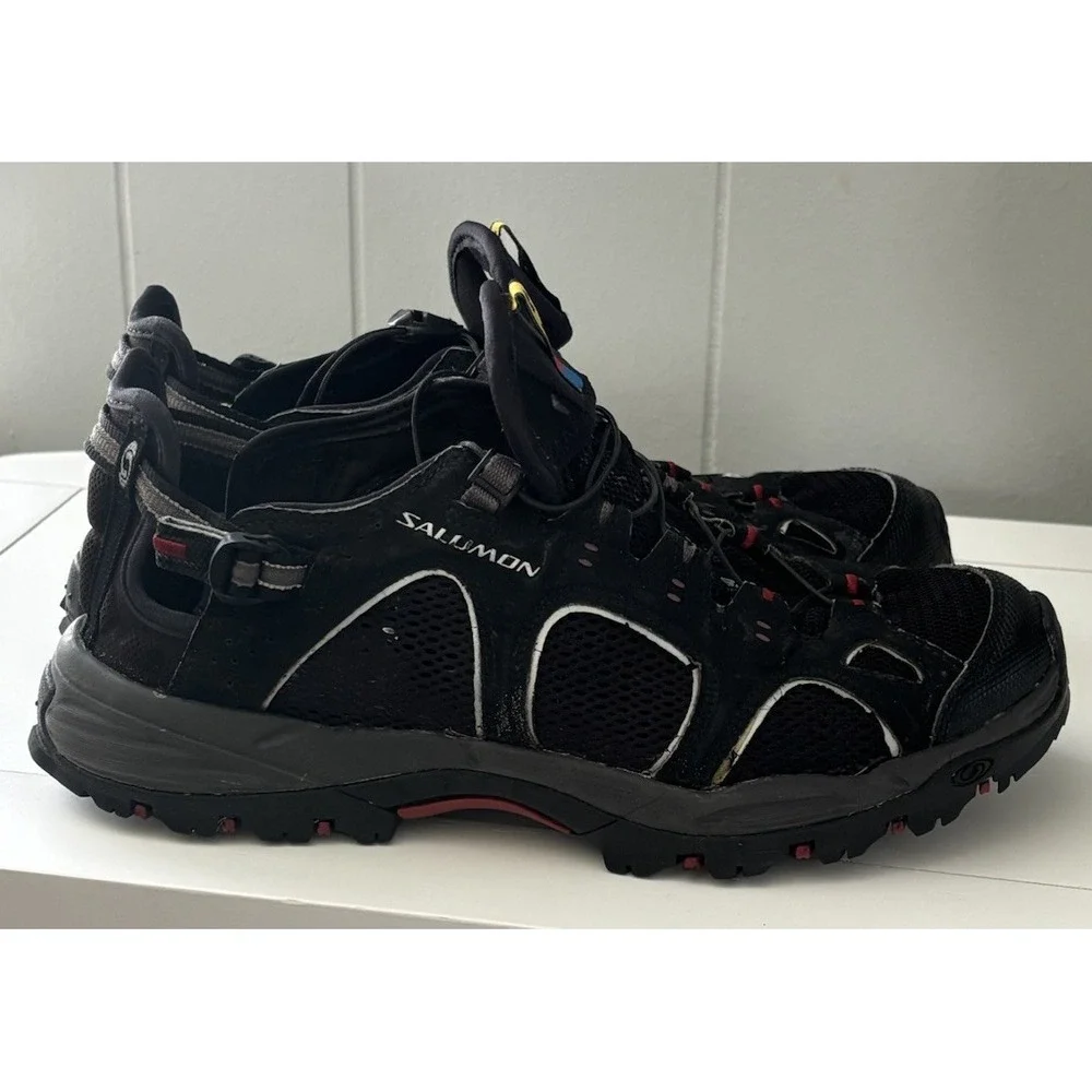 Salomon Techamphibian 3 Men's Water Shoes US 8 1/3 Black Contagrip Hiking Sandal